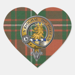 MacGregor Tartan & Badge Hart Sticker