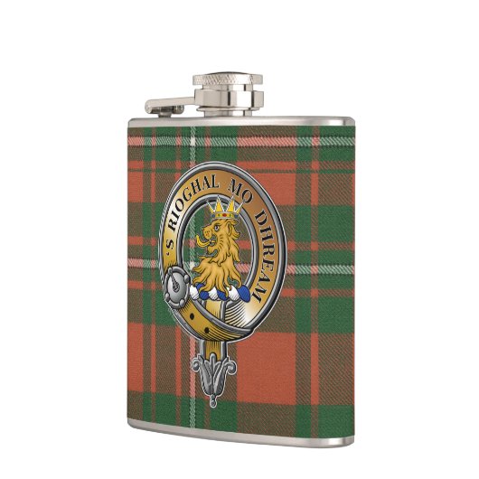 MacGregor Tartan & Badge Heupfles (Links)