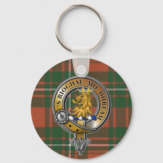 MacGregor Tartan & Badge Sleutelhanger (Voorkant)