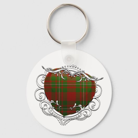 MacGregor Tartan Heart Sleutelhanger (Voorkant)
