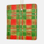 MACGREGOR TARTAN Keramisch Vierkant Ornament (Links)