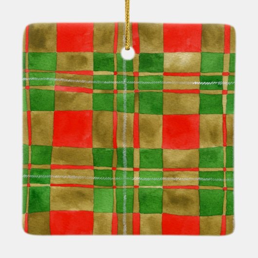 MACGREGOR TARTAN Keramisch Vierkant Ornament (Achterkant)