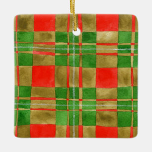 MACGREGOR TARTAN Keramisch Vierkant Ornament