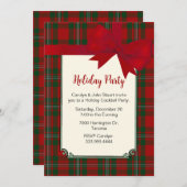 MacGregor Tartan Pset Custom Kerstparty Kaart (Voorkant / Achterkant)
