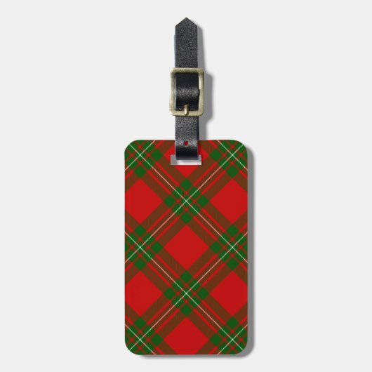 MacGregor tartan roodgroene pleister Bagagelabel (Voorkant verticaal)