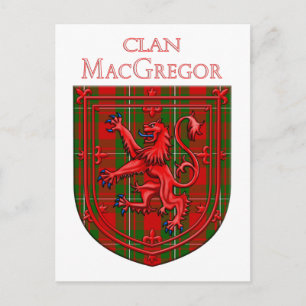 MacGregor Tartan Scottish Play Lion Rampant Briefkaart