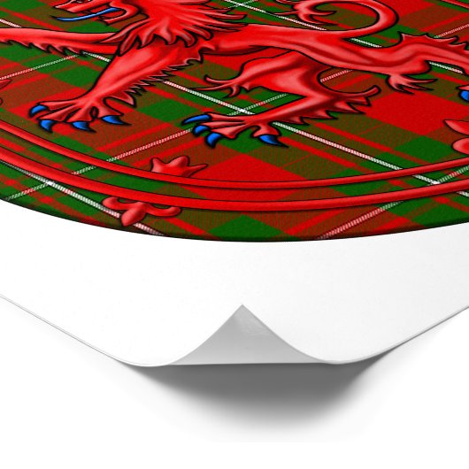 MacGregor Tartan Scottish Play Lion Rampant Poster (Hoek)