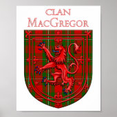 MacGregor Tartan Scottish Play Lion Rampant Poster (Voorkant)