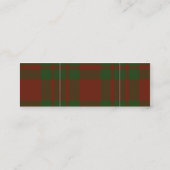 MacGregor Tartan Shield Mini Visitekaartje (Achterkant)