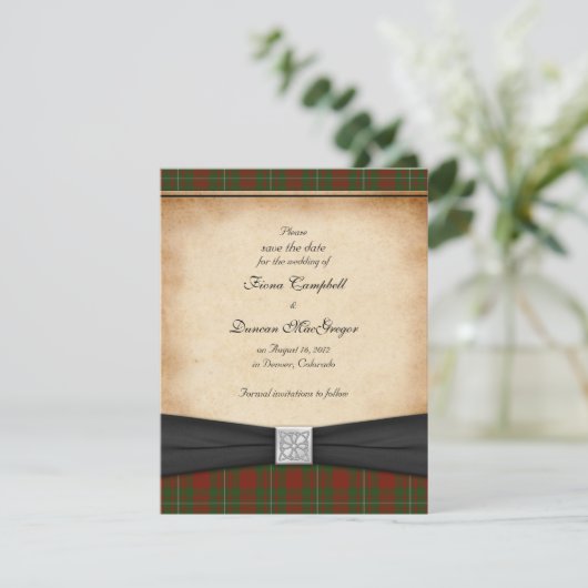 MacGregor van Cardney Wedding Save the Date (Staand voorkant)