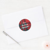 MacGregorRed1, ik ben aWee Gregor "Ard Choille!" Ronde Sticker (Envelop)