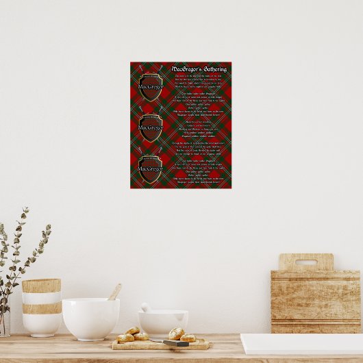 MacGregor's Gathering Clan Tartan Print (Keuken)