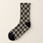 MacGuinness Tartan Black en Tan Pset Sokken (Links - buitenkant)
