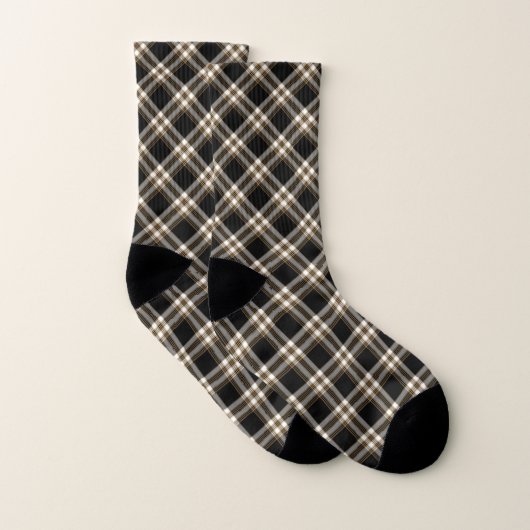 MacGuinness Tartan Black en Tan Pset Sokken (Paar)