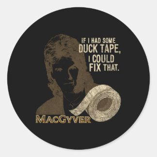 MacGyver-ducttape Ronde Sticker