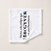 MacGyver en una ferretería Bad Handdoek (Wasdoekje)