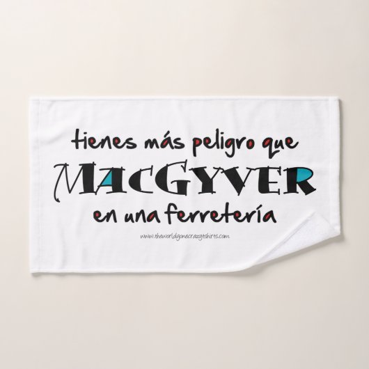 MacGyver en una ferretería Bad Handdoek (Handdoek)