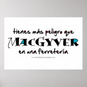MacGyver en una ferretería Poster (Voorkant)