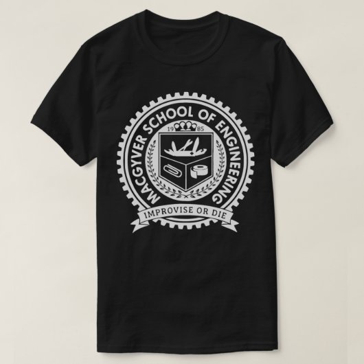 MacGyver School of Engineering Essential T-Shirt (Design voorkant)