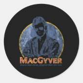 MacGyver-titel Ronde Sticker (Voorkant)