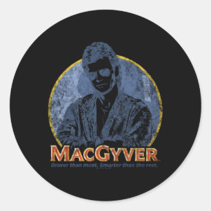 MacGyver-titel Ronde Sticker