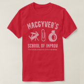 MacGyvers School van Improv T-shirt (Design voorkant)