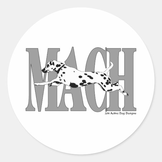 MACH Dal Ronde Sticker (Voorkant)