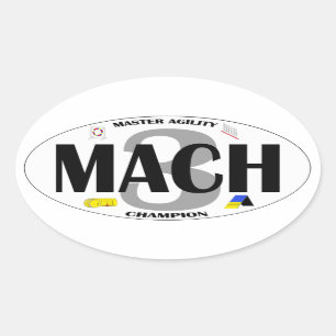 MACH Dog Agility titel Sticker