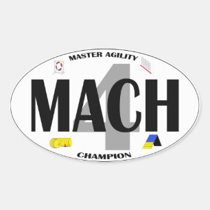 MACH Dog Agility titel Sticker