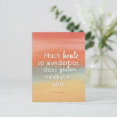 Mach heute so wunderbar, dass gestern neidisch... briefkaart (Staand voorkant)