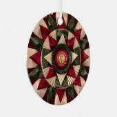 MACH Hond Agility Rosette Aangepaste Kerstmis Metalen Ornament (Voorkant Rechts)