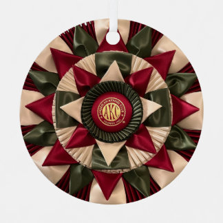 MACH Hond Rosette Aangepaste Kerstmis Metalen Ornament