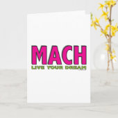 MACH leeft Uw Droom Kaart (Gele Bloem)