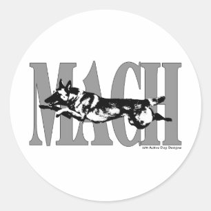 MACH Mal Ronde Sticker