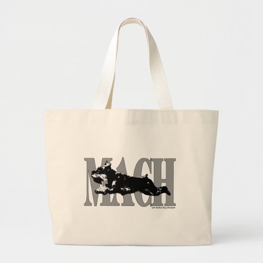 MACH Schnauzer Grote Tote Bag (Voorkant)