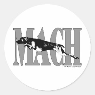 MACH Weimeraner Ronde Sticker
