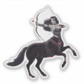 Macha Hallowmoon Dark Fantasy Warlock Karakter Sticker (Voorkant)