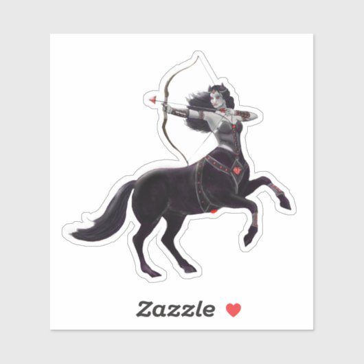 Macha Hallowmoon Dark Fantasy Warlock Karakter Sticker (Vel)