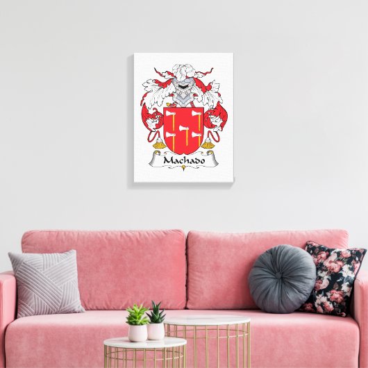 Machado Family Crest Canvas Afdruk (Insitu (Woonkamer))