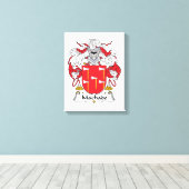 Machado Family Crest Canvas Afdruk (Insitu (Houten vloer))