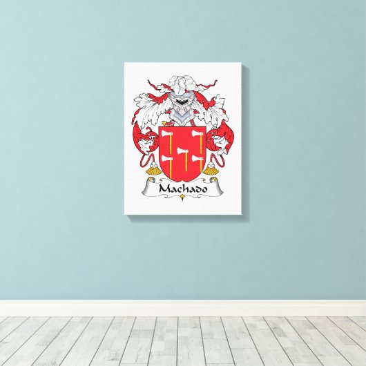 Machado Family Crest Canvas Afdruk (Insitu (Houten vloer))