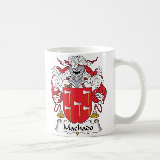 Machado Family Crest Koffiemok (Rechts)