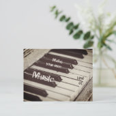 Mache deine eigene Art von Musik Briefkaart (Staand voorkant)