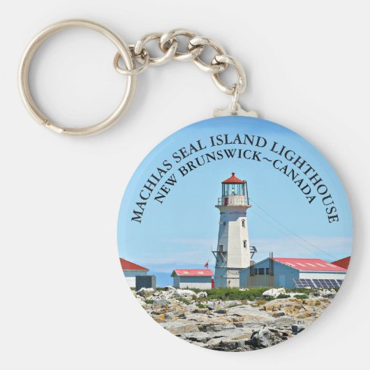 Machias Seal Island Lighthouse, NB Sleutelhanger (Voorkant)