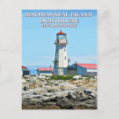 Machias Seal Island Lighthouse, New Bruns Briefkaa Briefkaart (Voorkant)
