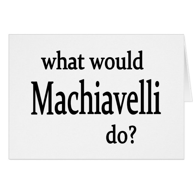 Machiavelli (Voorkant Horizontaal)