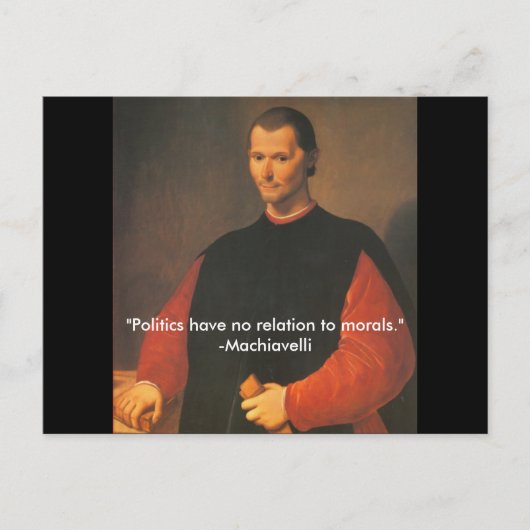 Machiavelli 2 briefkaart (Voorkant)