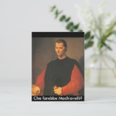 Machiavelli 4 briefkaart (Staand voorkant)