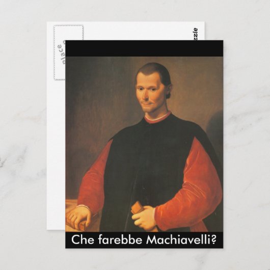 Machiavelli 4 briefkaart (Voorkant / Achterkant)