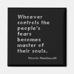 Machiavelli Anti-autoritarisme Filosofie Quote Magneet